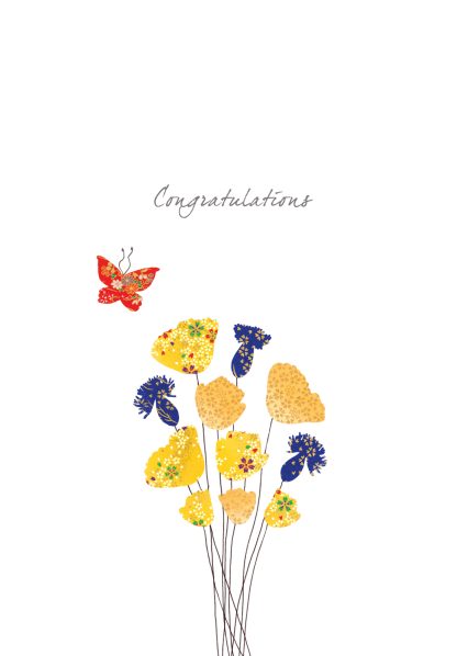 Congratulations Flowers Greeting Card