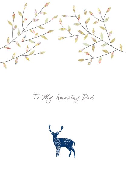 Stag Amazing Dad Greeting Card