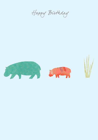 Hippopotamus & Grass Birthday
