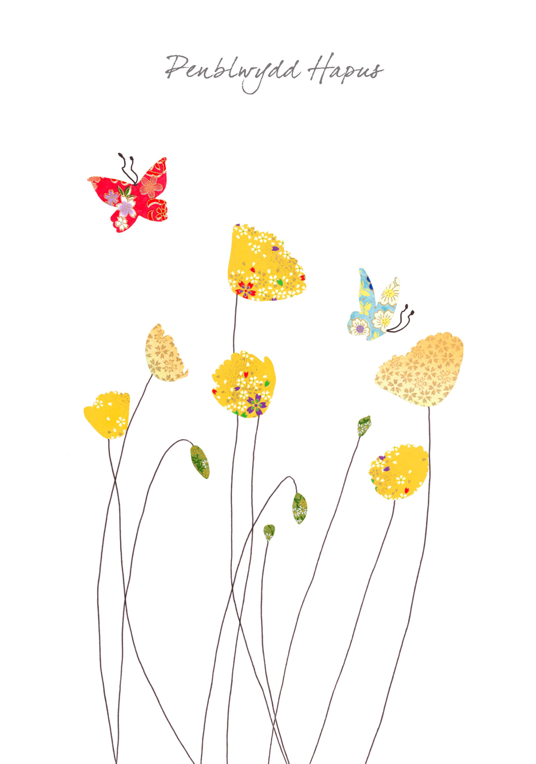 Poppies & Butterflies Penblwydd Hapus (Happy Birthday) Poppies & Butterflies Penblwydd Hapus (Happy Birthday)