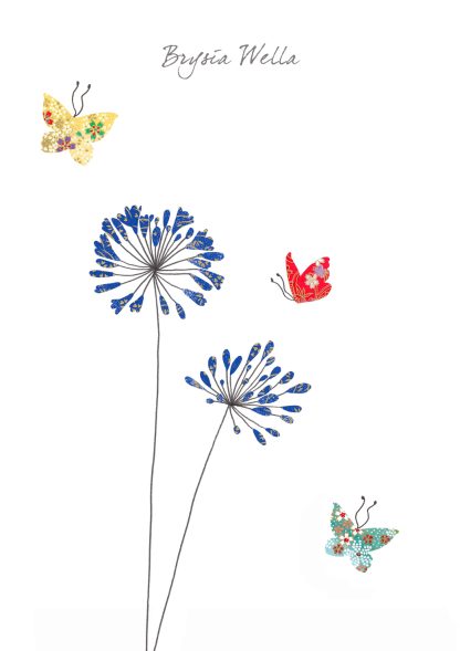 Agapanthus & Butterflies Brysia Wella (Get well soon)