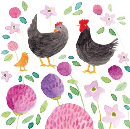 Chickens mini card