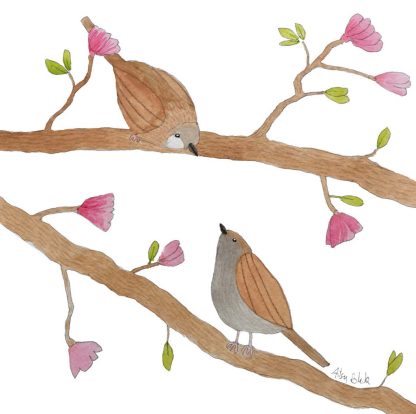 Sparrows mini card