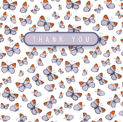 Butterfly thank you mini card