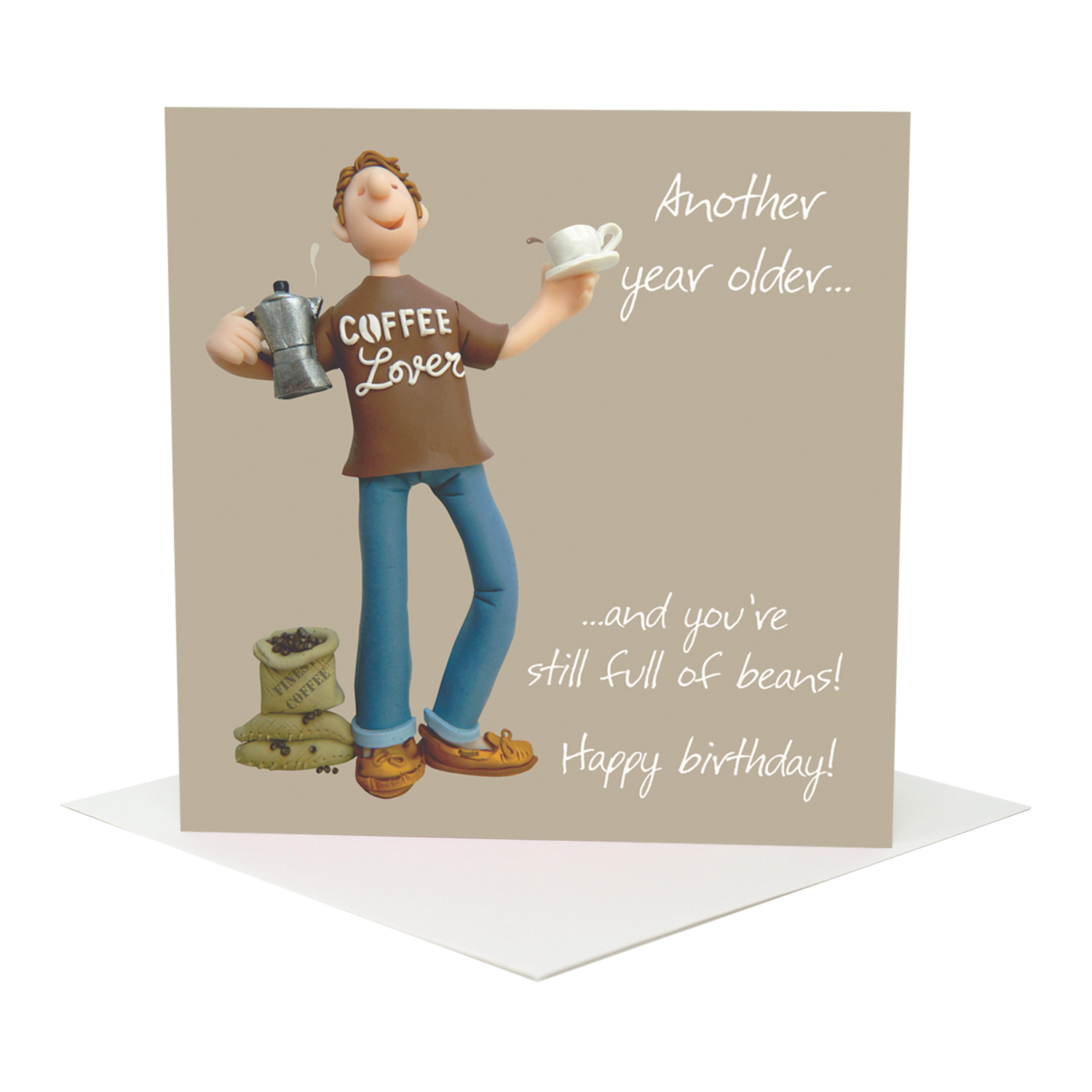 Full of beans male birthday card Full of beans male birthday card