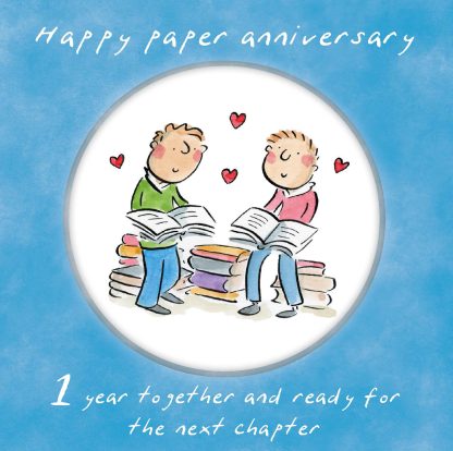 Same sex Paper anniversary (male)
