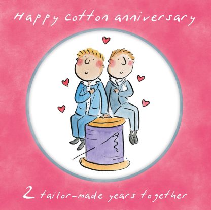 Same sex Cotton anniversary (male)