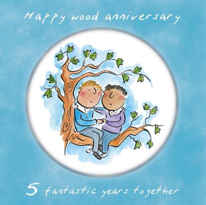 Same sex Wood anniversary (male)