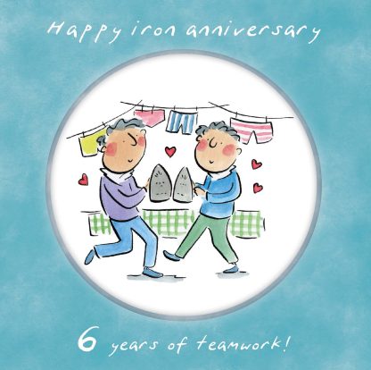 Same sex Iron anniversary (male)