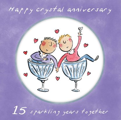 Same sex Crystal anniversary (male)