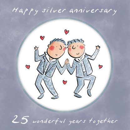 Same sex Silver anniversary (male)