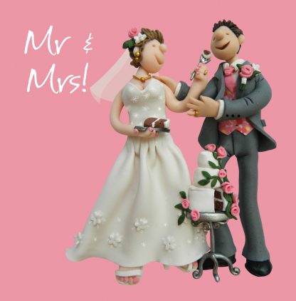 Mr and Mrs wedding card
