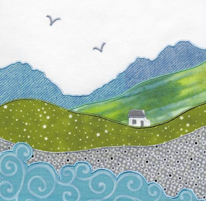 Seaside cottage mini card