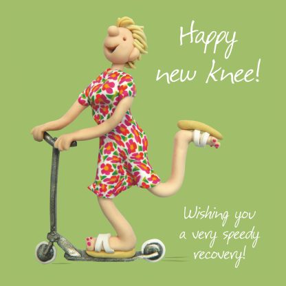 Female happy new hip card