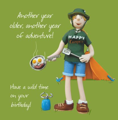 Camping anniversary card