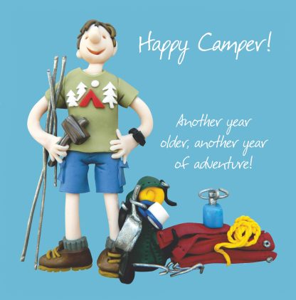 Camping anniversary card