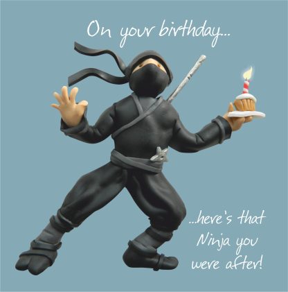 Ninja birthday card