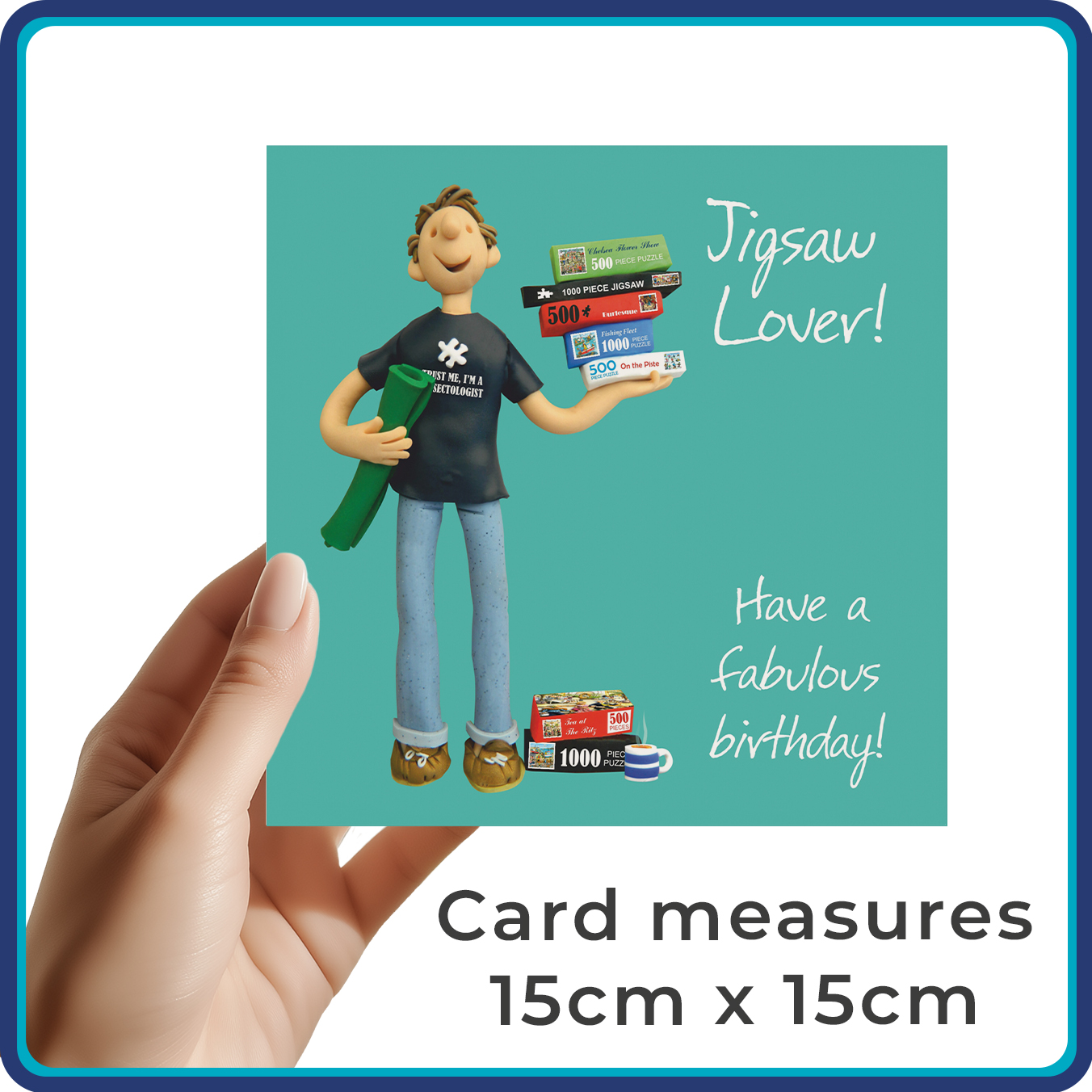 Jigsaw lover card (male) Jigsaw lover card (male)