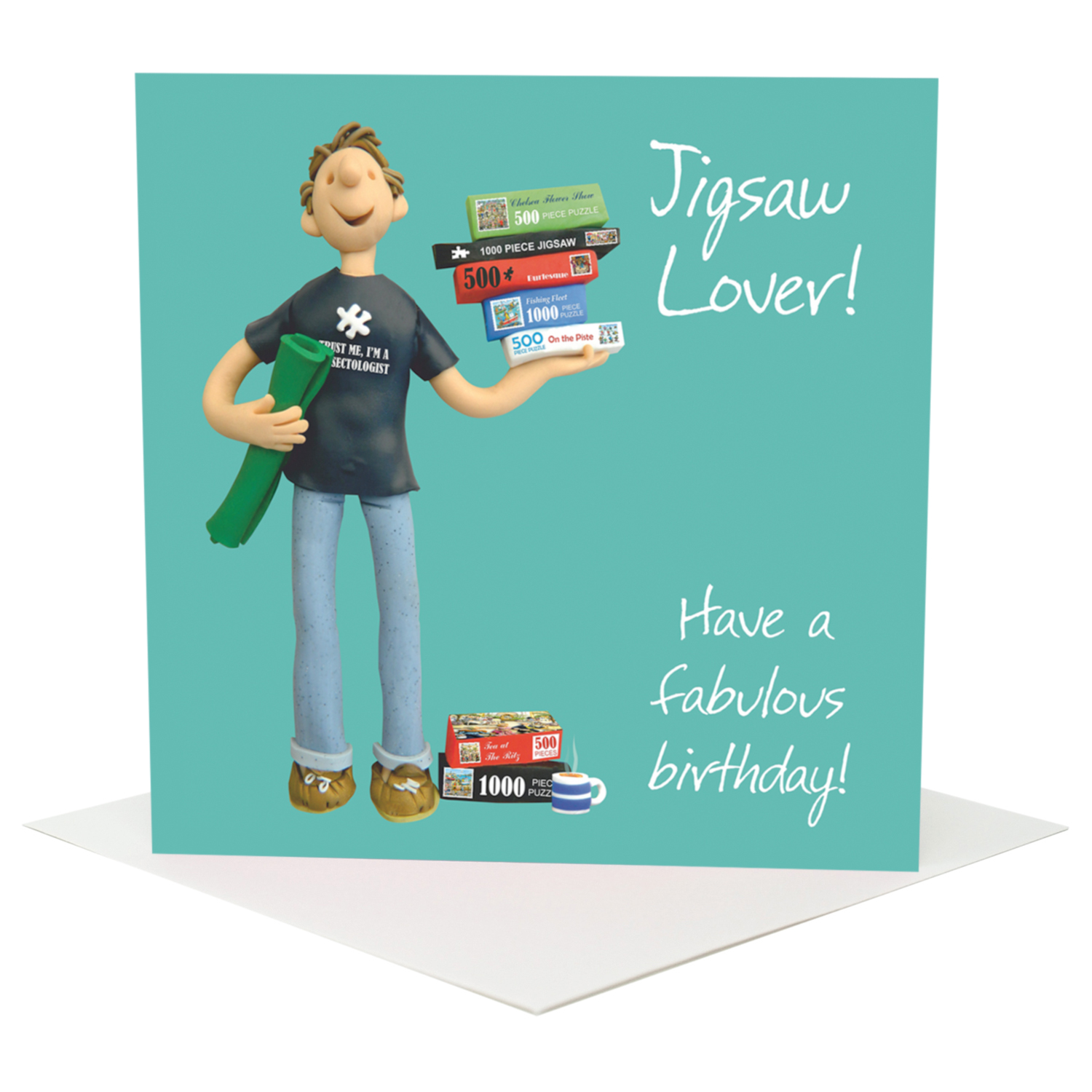 Jigsaw lover card (male) Jigsaw lover card (male)