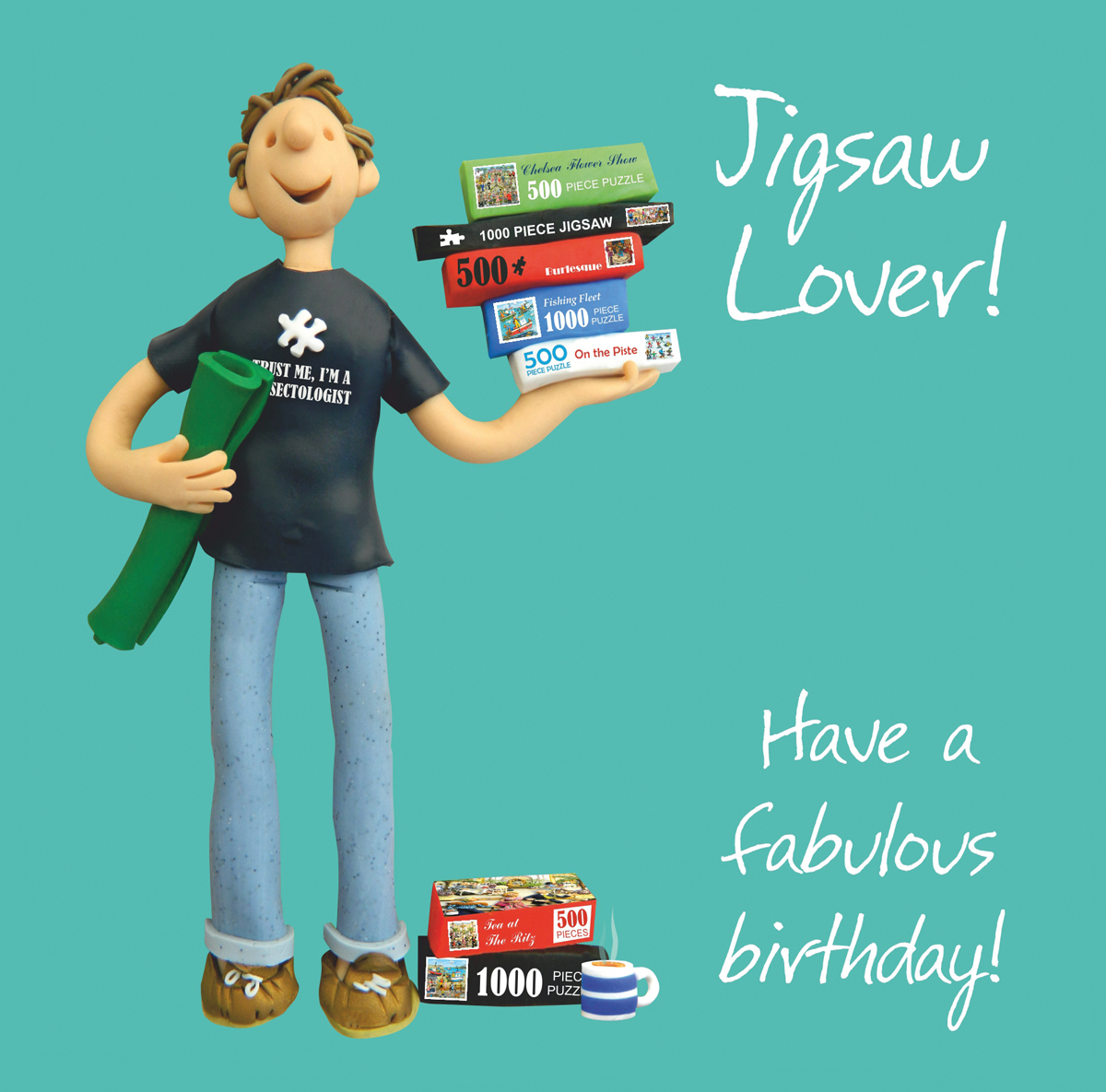 Jigsaw lover card (male) Jigsaw lover card (male)