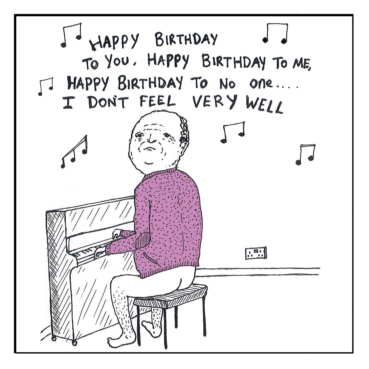 Not very well card Not very well card