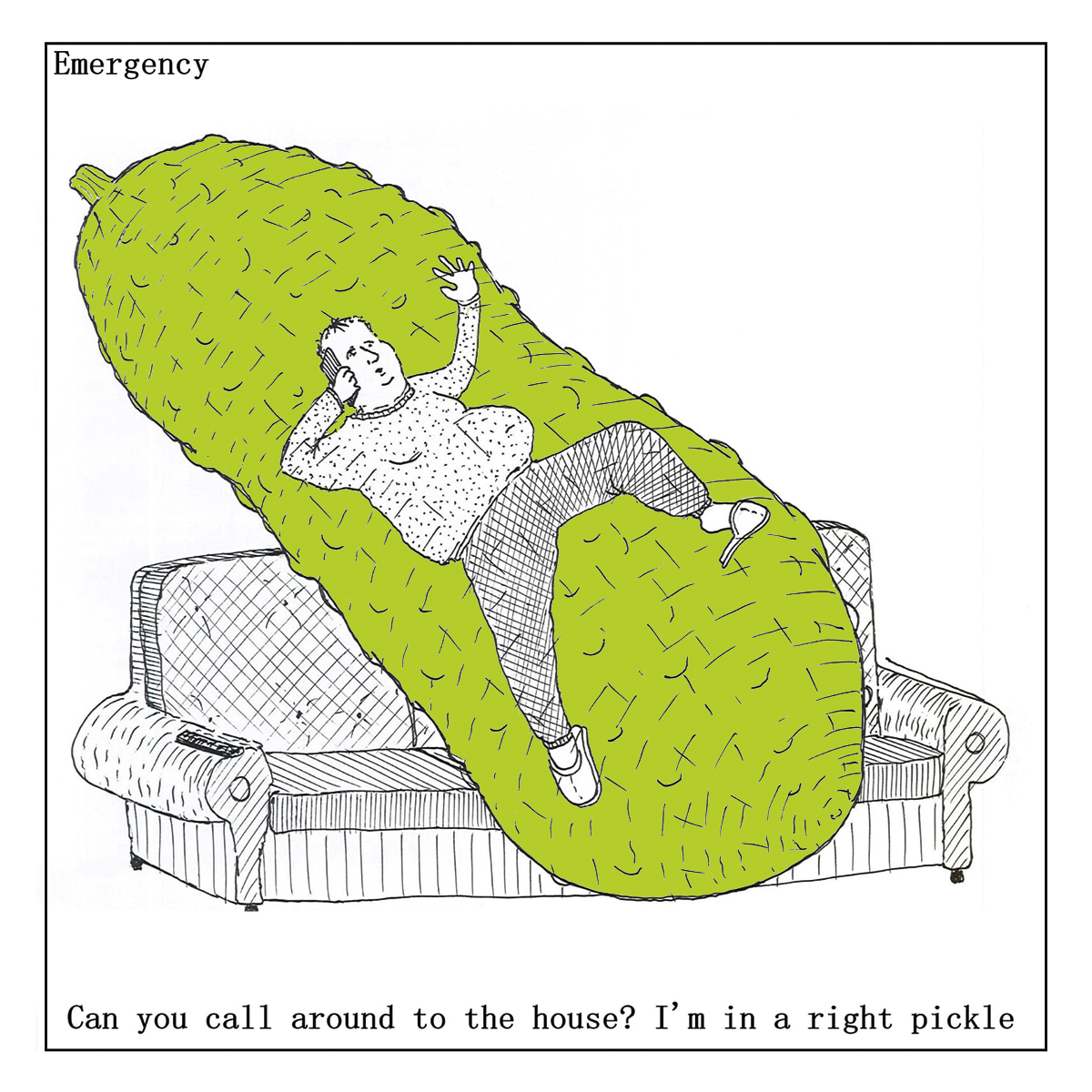 In a right pickle card In a right pickle card